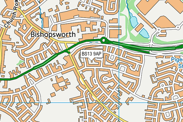 BS13 9AP map - OS VectorMap District (Ordnance Survey) BS13 9AP map - OS VectorMap District (Ordnance Survey)