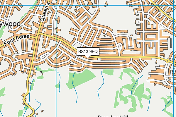 BS13 9EQ map - OS VectorMap District (Ordnance Survey) BS13 9EQ map - OS VectorMap District (Ordnance Survey)