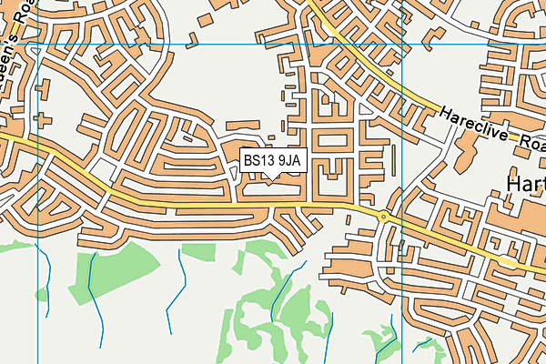 BS13 9JA map - OS VectorMap District (Ordnance Survey) BS13 9JA map - OS VectorMap District (Ordnance Survey)