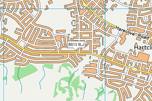 BS13 9LJ map - OS VectorMap District (Ordnance Survey) BS13 9LJ map - OS VectorMap District (Ordnance Survey)