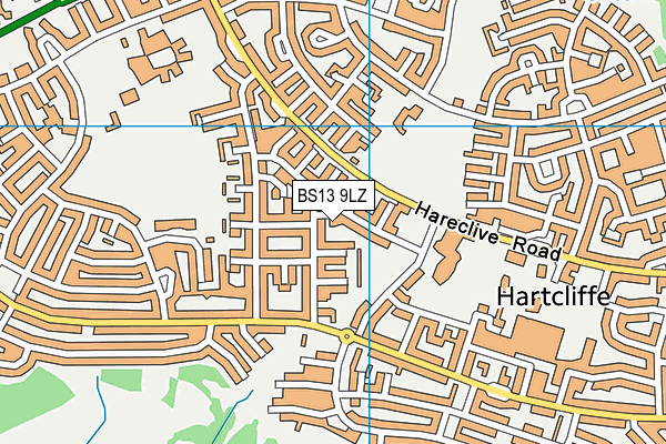 BS13 9LZ map - OS VectorMap District (Ordnance Survey) BS13 9LZ map - OS VectorMap District (Ordnance Survey)