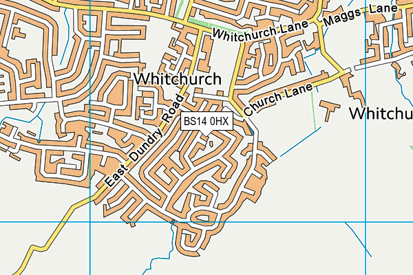 BS14 0HX map - OS VectorMap District (Ordnance Survey) BS14 0HX map - OS VectorMap District (Ordnance Survey)