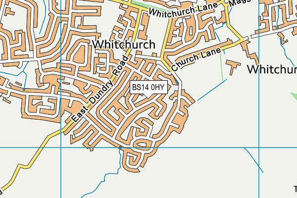 BS14 0HY map - OS VectorMap District (Ordnance Survey) BS14 0HY map - OS VectorMap District (Ordnance Survey)