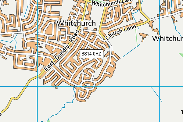 BS14 0HZ map - OS VectorMap District (Ordnance Survey) BS14 0HZ map - OS VectorMap District (Ordnance Survey)