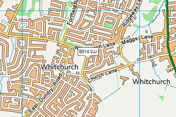 BS14 0JJ map - OS VectorMap District (Ordnance Survey) BS14 0JJ map - OS VectorMap District (Ordnance Survey)