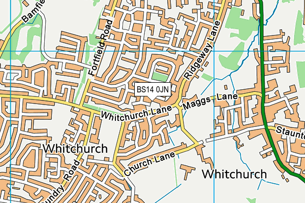 BS14 0JN map - OS VectorMap District (Ordnance Survey) BS14 0JN map - OS VectorMap District (Ordnance Survey)