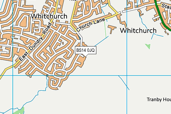 BS14 0JQ map - OS VectorMap District (Ordnance Survey) BS14 0JQ map - OS VectorMap District (Ordnance Survey)