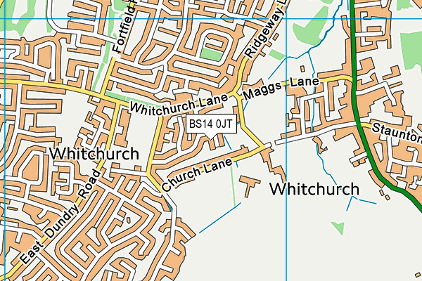 BS14 0JT map - OS VectorMap District (Ordnance Survey) BS14 0JT map - OS VectorMap District (Ordnance Survey)