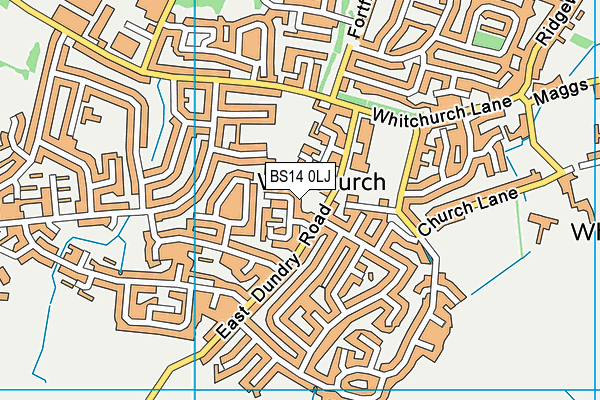 BS14 0LJ map - OS VectorMap District (Ordnance Survey) BS14 0LJ map - OS VectorMap District (Ordnance Survey)