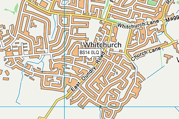 BS14 0LQ map - OS VectorMap District (Ordnance Survey) BS14 0LQ map - OS VectorMap District (Ordnance Survey)