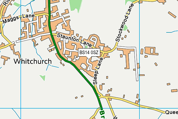 BS14 0SZ map - OS VectorMap District (Ordnance Survey) BS14 0SZ map - OS VectorMap District (Ordnance Survey)