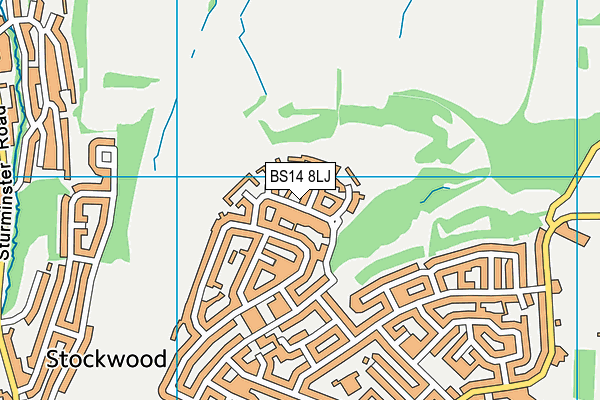 BS14 8LJ map - OS VectorMap District (Ordnance Survey) BS14 8LJ map - OS VectorMap District (Ordnance Survey)