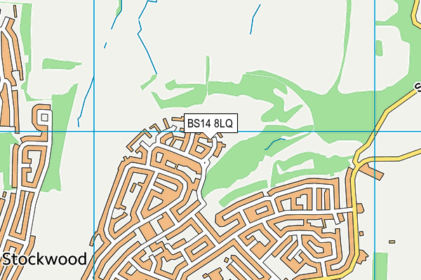 BS14 8LQ map - OS VectorMap District (Ordnance Survey) BS14 8LQ map - OS VectorMap District (Ordnance Survey)