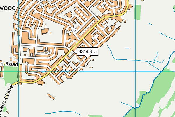 BS14 8TJ map - OS VectorMap District (Ordnance Survey) BS14 8TJ map - OS VectorMap District (Ordnance Survey)