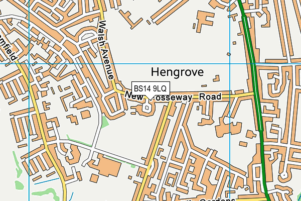 BS14 9LQ map - OS VectorMap District (Ordnance Survey) BS14 9LQ map - OS VectorMap District (Ordnance Survey)