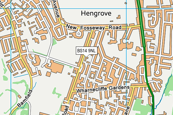 BS14 9NL map - OS VectorMap District (Ordnance Survey) BS14 9NL map - OS VectorMap District (Ordnance Survey)
