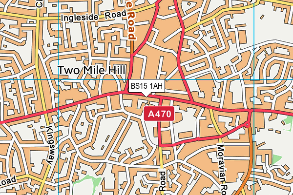 BS15 1AH map - OS VectorMap District (Ordnance Survey) BS15 1AH map - OS VectorMap District (Ordnance Survey)