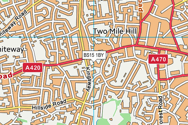 BS15 1BY map - OS VectorMap District (Ordnance Survey)