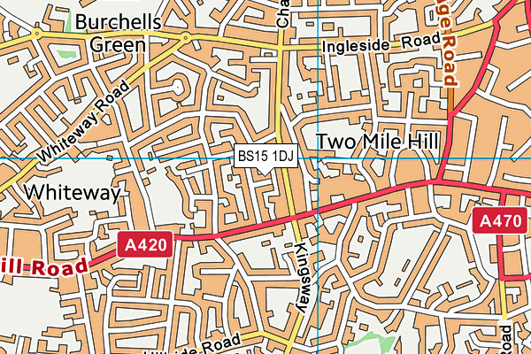 BS15 1DJ map - OS VectorMap District (Ordnance Survey) BS15 1DJ map - OS VectorMap District (Ordnance Survey)