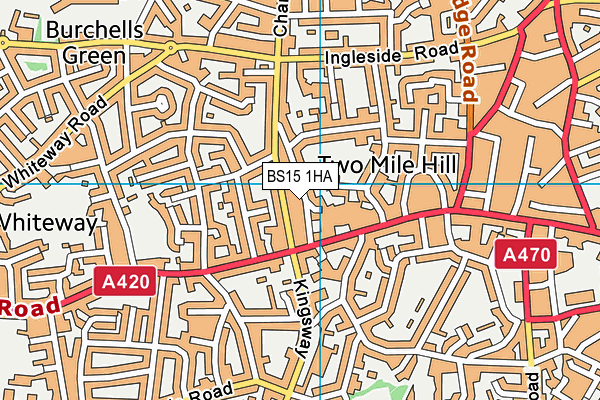 BS15 1HA map - OS VectorMap District (Ordnance Survey) BS15 1HA map - OS VectorMap District (Ordnance Survey)