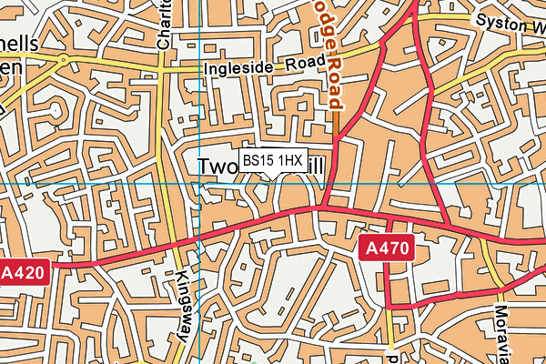 BS15 1HX map - OS VectorMap District (Ordnance Survey) BS15 1HX map - OS VectorMap District (Ordnance Survey)