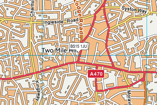 BS15 1JU map - OS VectorMap District (Ordnance Survey) BS15 1JU map - OS VectorMap District (Ordnance Survey)