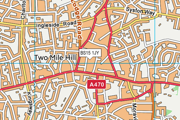 BS15 1JY map - OS VectorMap District (Ordnance Survey) BS15 1JY map - OS VectorMap District (Ordnance Survey)