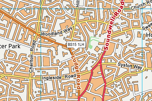 BS15 1LH map - OS VectorMap District (Ordnance Survey) BS15 1LH map - OS VectorMap District (Ordnance Survey)