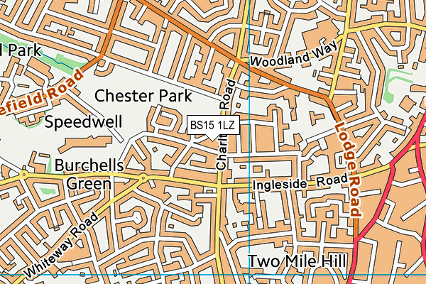 BS15 1LZ map - OS VectorMap District (Ordnance Survey)