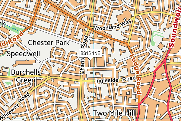 BS15 1NE map - OS VectorMap District (Ordnance Survey) BS15 1NE map - OS VectorMap District (Ordnance Survey)