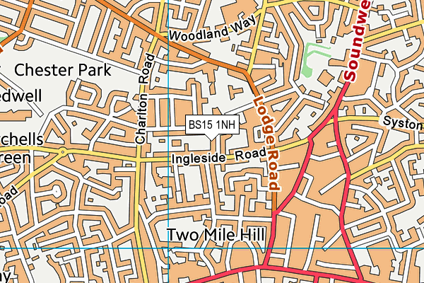 BS15 1NH map - OS VectorMap District (Ordnance Survey) BS15 1NH map - OS VectorMap District (Ordnance Survey)