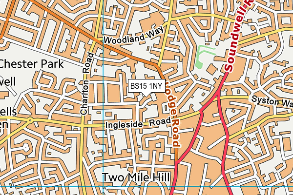 BS15 1NY map - OS VectorMap District (Ordnance Survey) BS15 1NY map - OS VectorMap District (Ordnance Survey)