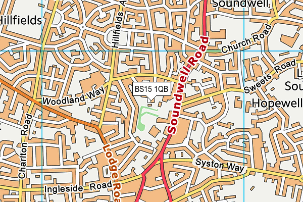 BS15 1QB map - OS VectorMap District (Ordnance Survey) BS15 1QB map - OS VectorMap District (Ordnance Survey)