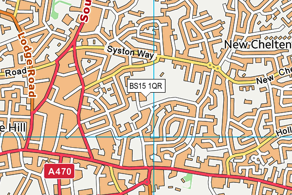 BS15 1QR map - OS VectorMap District (Ordnance Survey)
