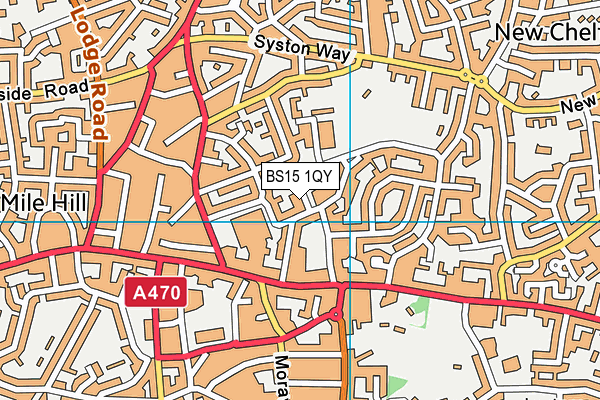 BS15 1QY map - OS VectorMap District (Ordnance Survey)