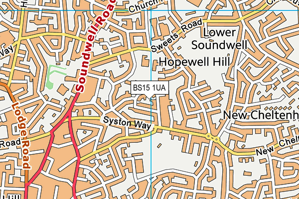 BS15 1UA map - OS VectorMap District (Ordnance Survey) BS15 1UA map - OS VectorMap District (Ordnance Survey)