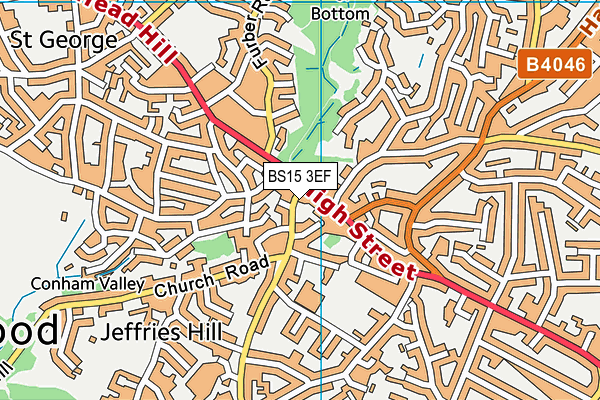 BS15 3EF map - OS VectorMap District (Ordnance Survey) BS15 3EF map - OS VectorMap District (Ordnance Survey)