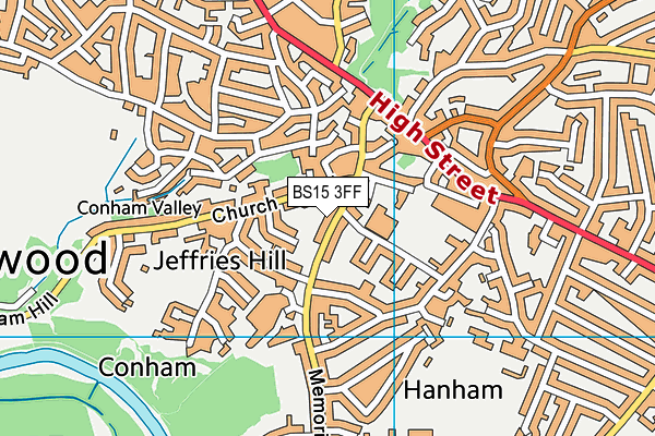 BS15 3FF map - OS VectorMap District (Ordnance Survey)