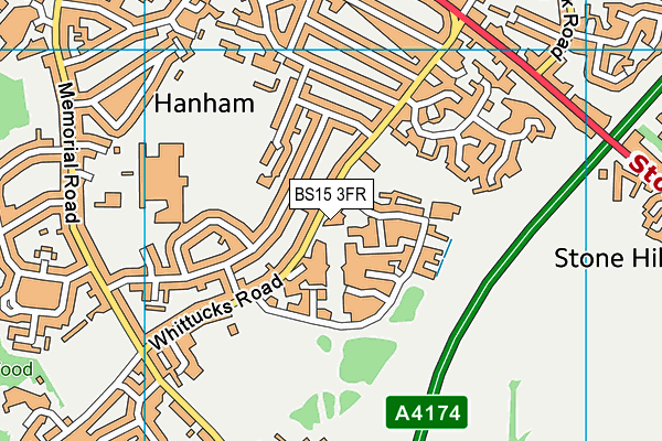 BS15 3FR map - OS VectorMap District (Ordnance Survey) BS15 3FR map - OS VectorMap District (Ordnance Survey)