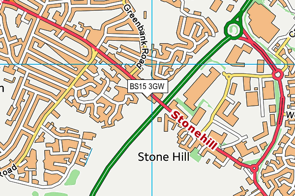 BS15 3GW map - OS VectorMap District (Ordnance Survey) BS15 3GW map - OS VectorMap District (Ordnance Survey)