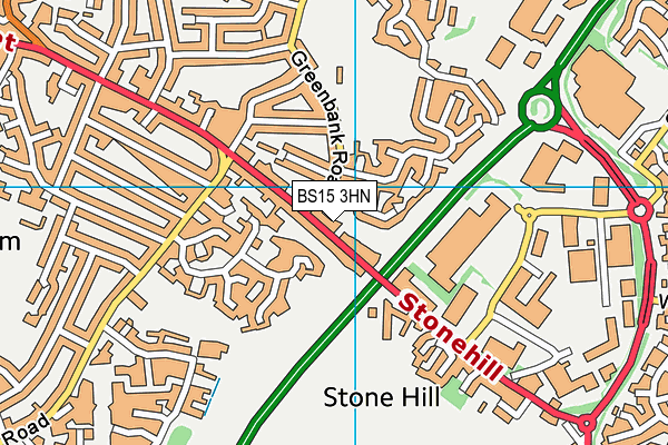 BS15 3HN map - OS VectorMap District (Ordnance Survey) BS15 3HN map - OS VectorMap District (Ordnance Survey)