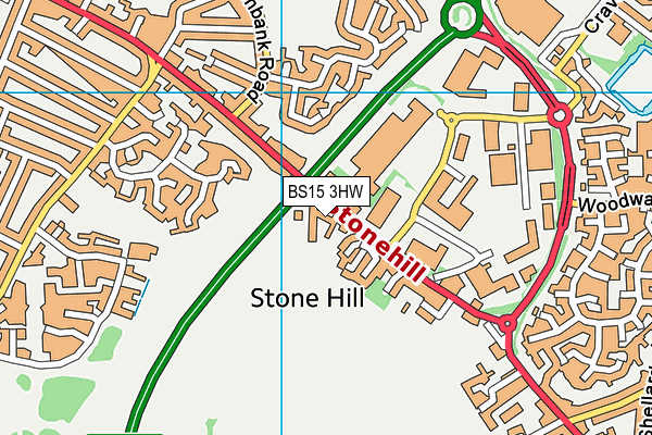 BS15 3HW map - OS VectorMap District (Ordnance Survey) BS15 3HW map - OS VectorMap District (Ordnance Survey)