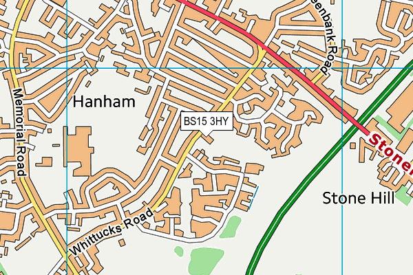BS15 3HY map - OS VectorMap District (Ordnance Survey) BS15 3HY map - OS VectorMap District (Ordnance Survey)