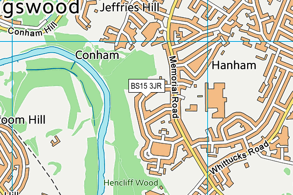 BS15 3JR map - OS VectorMap District (Ordnance Survey) BS15 3JR map - OS VectorMap District (Ordnance Survey)