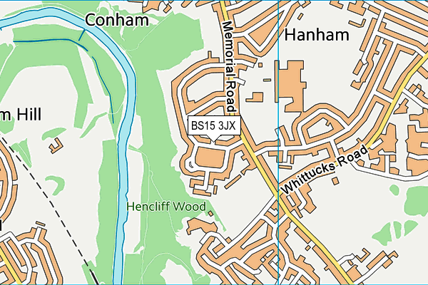 BS15 3JX map - OS VectorMap District (Ordnance Survey) BS15 3JX map - OS VectorMap District (Ordnance Survey)