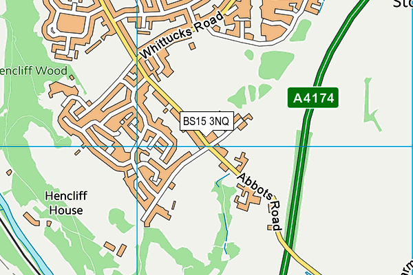 BS15 3NQ map - OS VectorMap District (Ordnance Survey) BS15 3NQ map - OS VectorMap District (Ordnance Survey)
