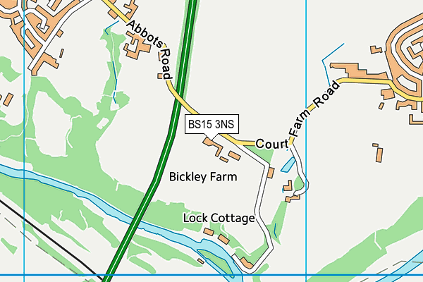 BS15 3NS map - OS VectorMap District (Ordnance Survey) BS15 3NS map - OS VectorMap District (Ordnance Survey)