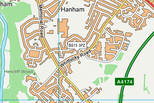BS15 3PZ map - OS VectorMap District (Ordnance Survey) BS15 3PZ map - OS VectorMap District (Ordnance Survey)