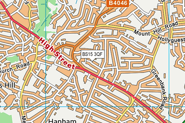 BS15 3QF map - OS VectorMap District (Ordnance Survey) BS15 3QF map - OS VectorMap District (Ordnance Survey)