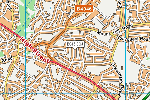 BS15 3QJ map - OS VectorMap District (Ordnance Survey) BS15 3QJ map - OS VectorMap District (Ordnance Survey)